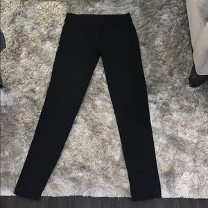 black skinny stretch dress pants